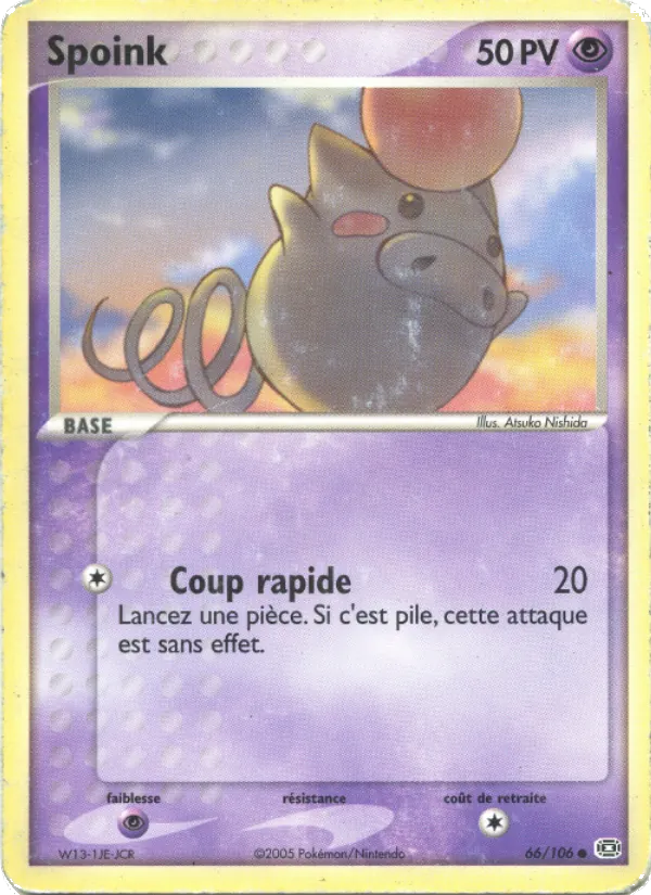 Spoink EX Émeraude 66/106
