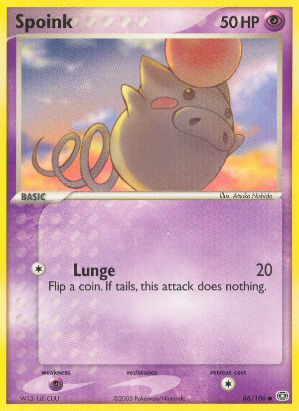 Spoink EX Smaragd 66/106