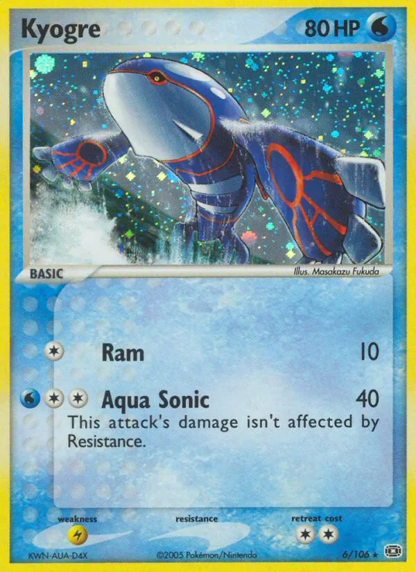 Kyogre EX Smaragd 6/106