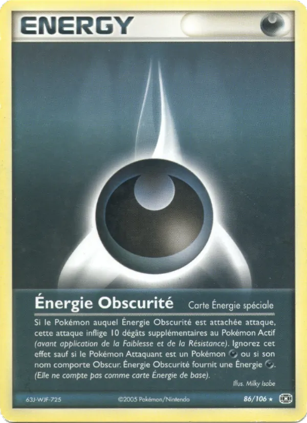 Énergie Obscurité EX Émeraude 86/106