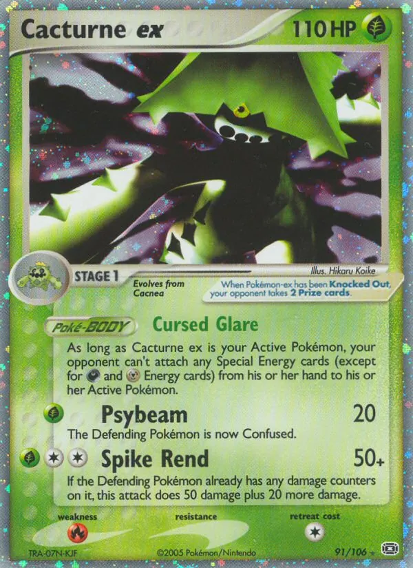 Cacturne ex Emerald 91/106