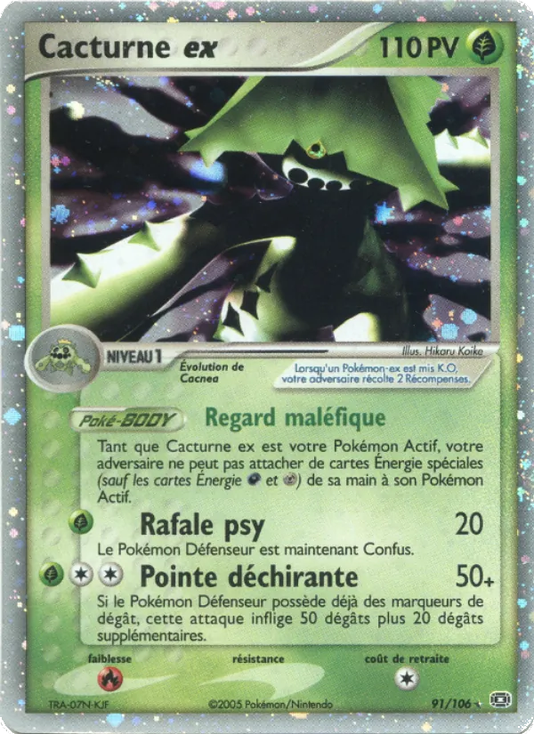 Cacturne ex EX Émeraude 91/106
