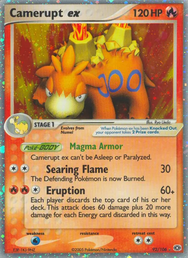 Camerupt ex EX Esmeralda 92/106