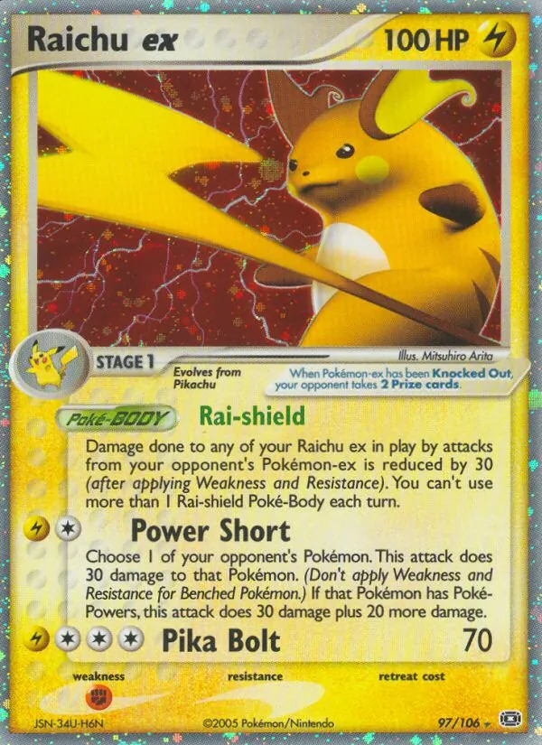 Raichu-ex EX Smaragd 97/106