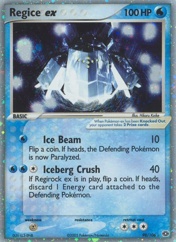 Regice ex Emerald 98/106