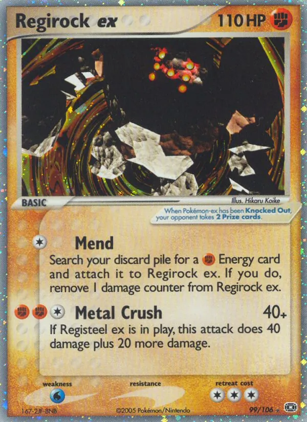 Regirock ex EX Esmeralda 99/106