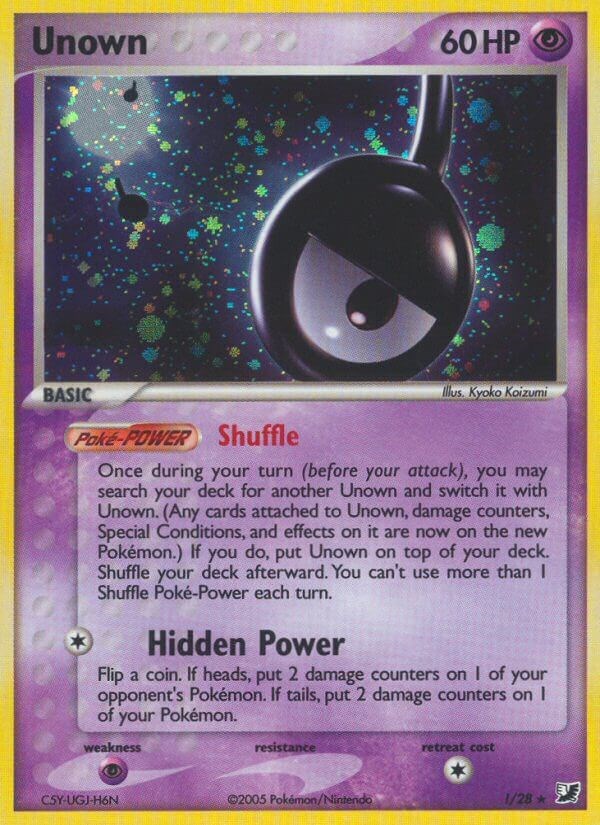 Unown EX Forze Segrete Unown !/28