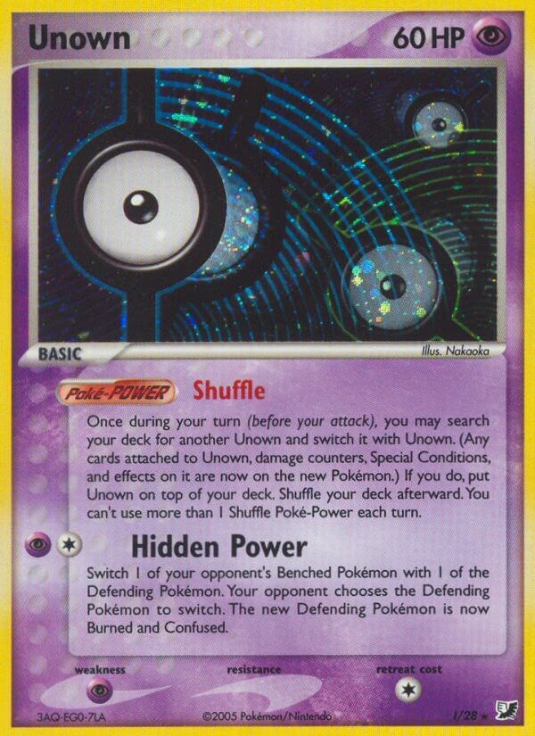 Unown EX Fuerzas Ocultas Unown I/28