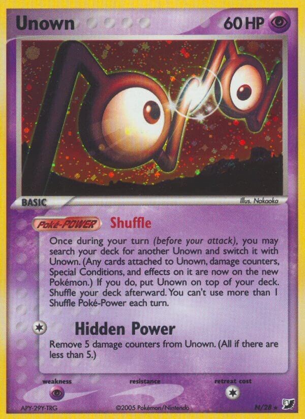 Unown EX Fuerzas Ocultas Unown N/28