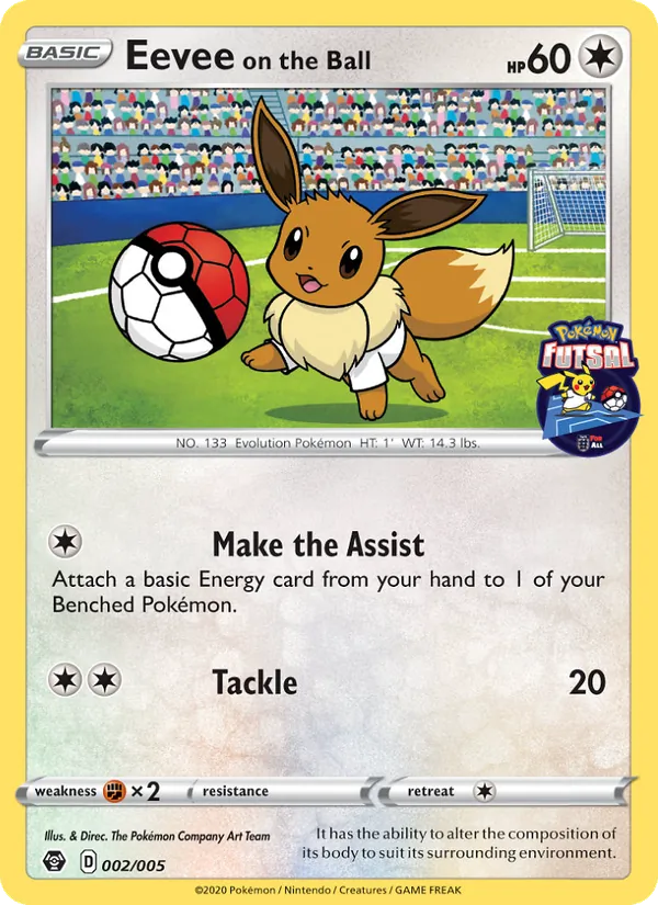 Eevee on the Ball Pokémon Futsal 2020 2/5