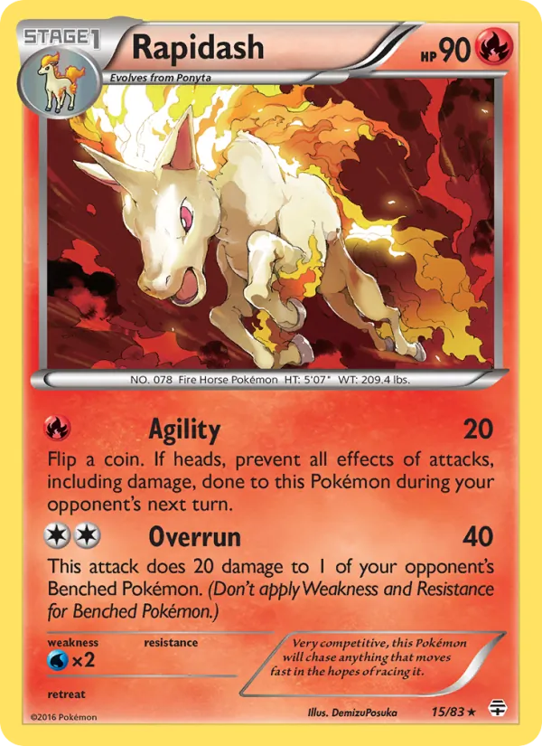 Rapidash Generazioni 15/83