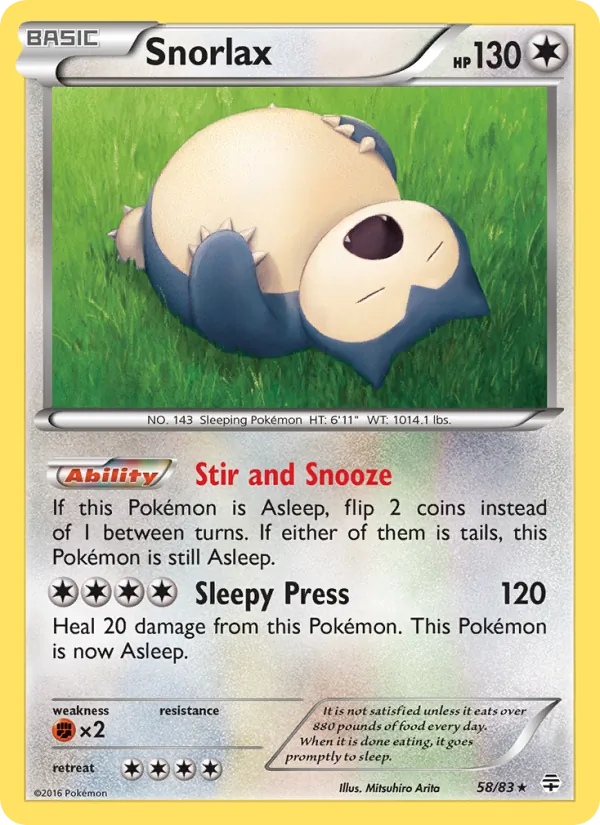 Snorlax Generazioni 58/83