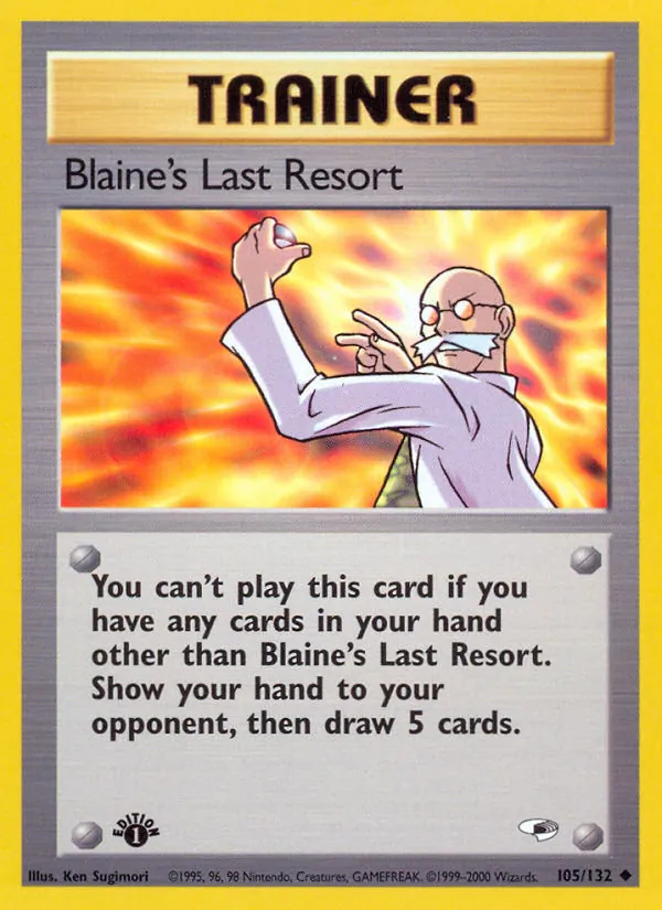 Blaine's Last Resort Gym Heroes 105/132