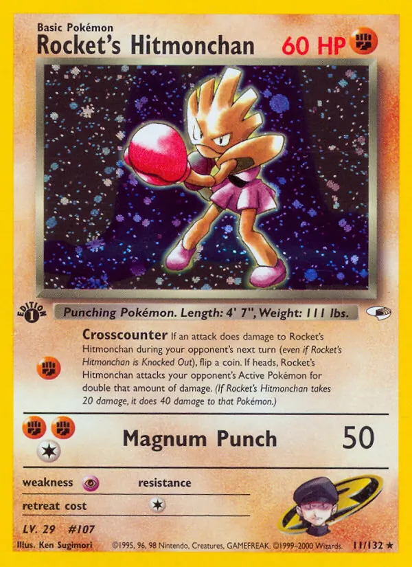 Rocket's Hitmonchan Gym Heroes 11/132