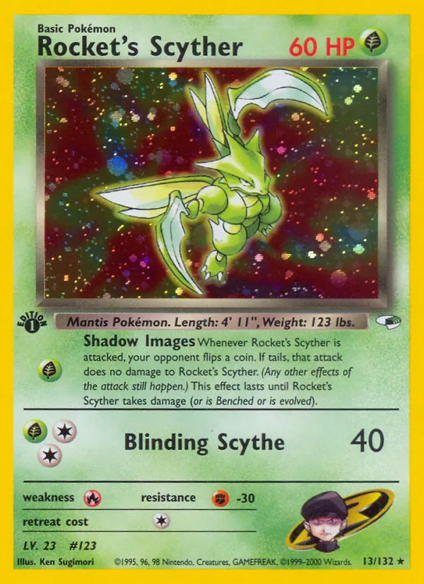 Rocket's Scyther Gym Heroes 13/132