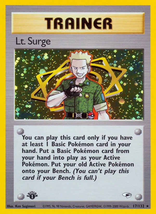 Lt. Surge Gym Heroes 17/132