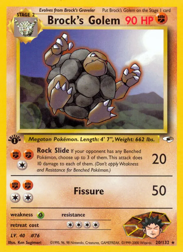 Brock's Golem Gym Heroes 20/132