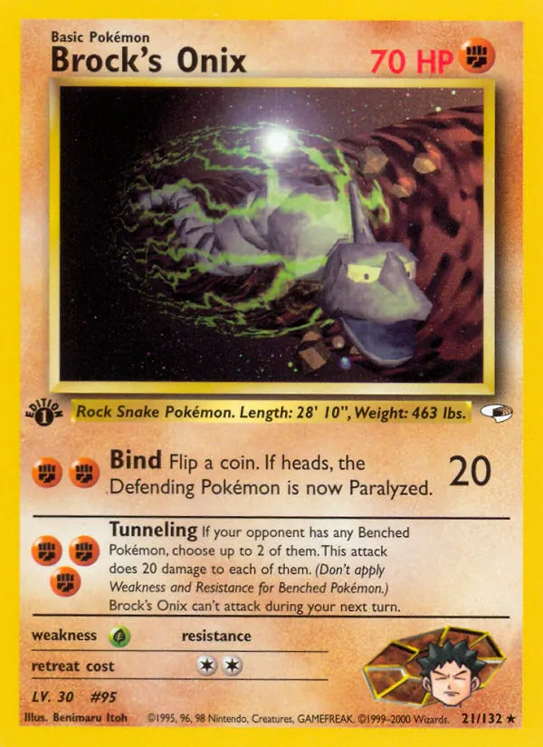 Brock's Onix Gym Heroes 21/132