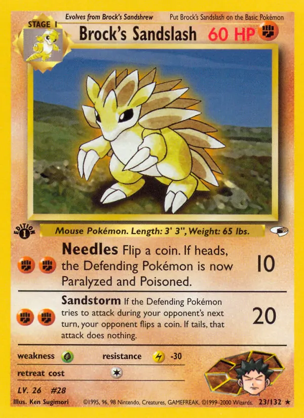 Brock's Sandslash Gym Heroes 23/132