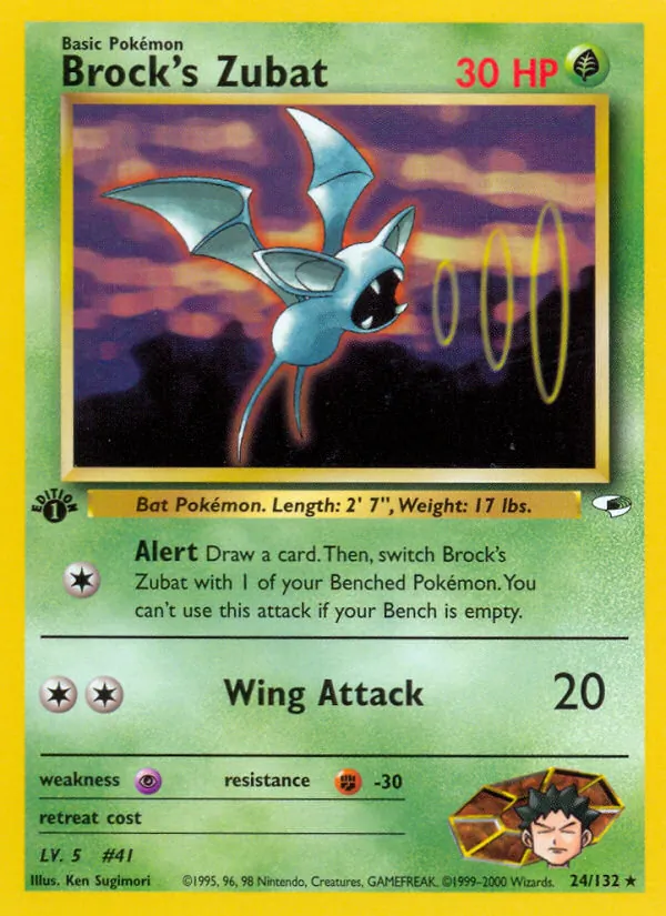 Brock's Zubat Gym Heroes 24/132