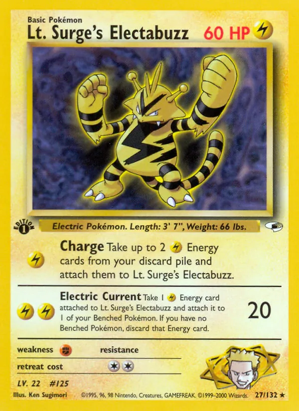 Lt. Surge's Electabuzz Gym Heroes 27/132