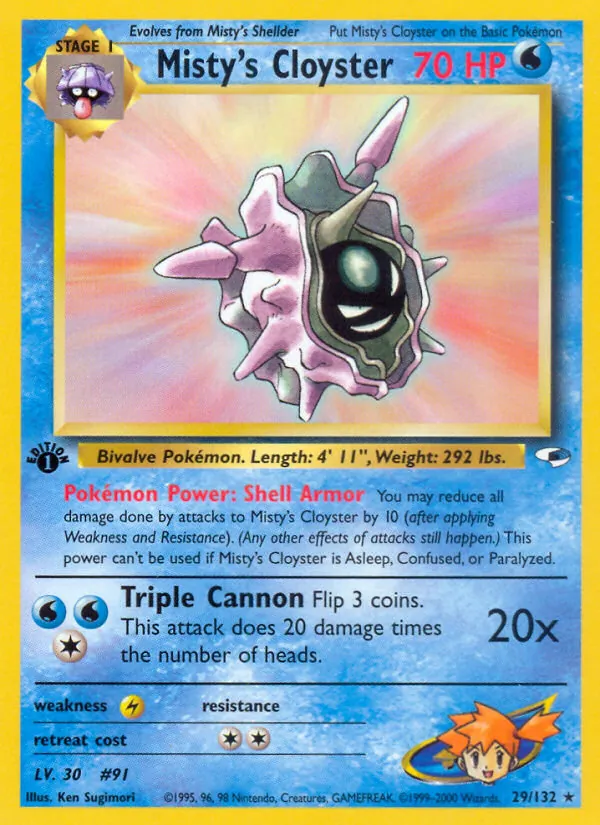 Misty's Cloyster Gym Heroes 29/132