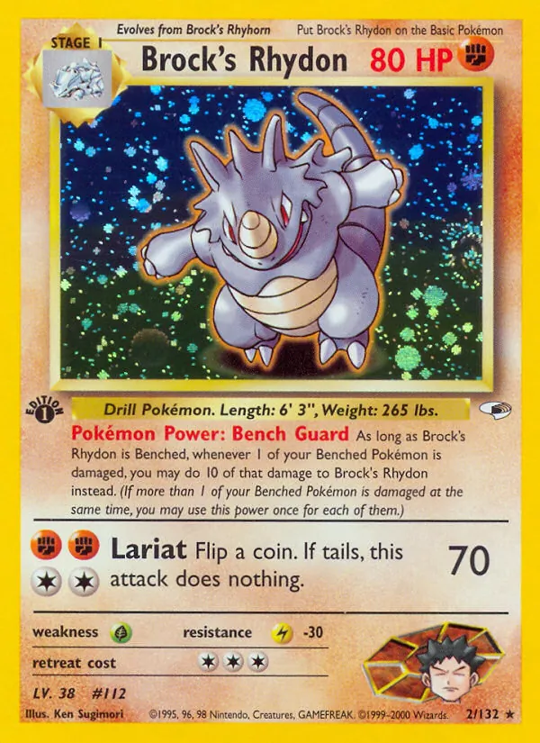 Brock's Rhydon Gym Heroes 2/132