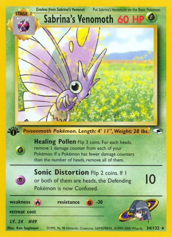 Sabrina's Venomoth Gym Heroes 34/132