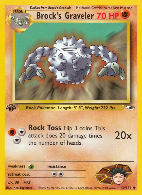 Brock's Graveler Gym Heroes 40/132