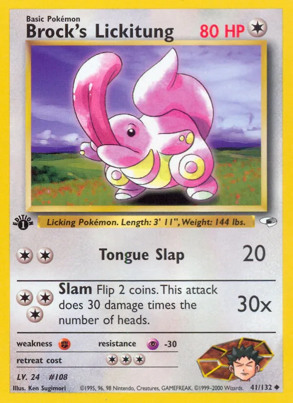 Brock's Lickitung Gym Heroes 41/132