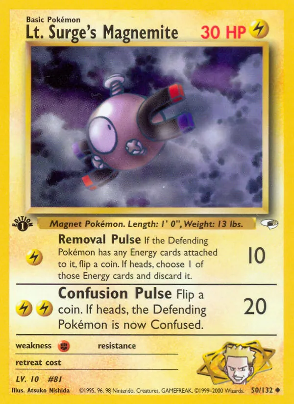 Lt. Surge's Magnemite Gym Heroes 50/132