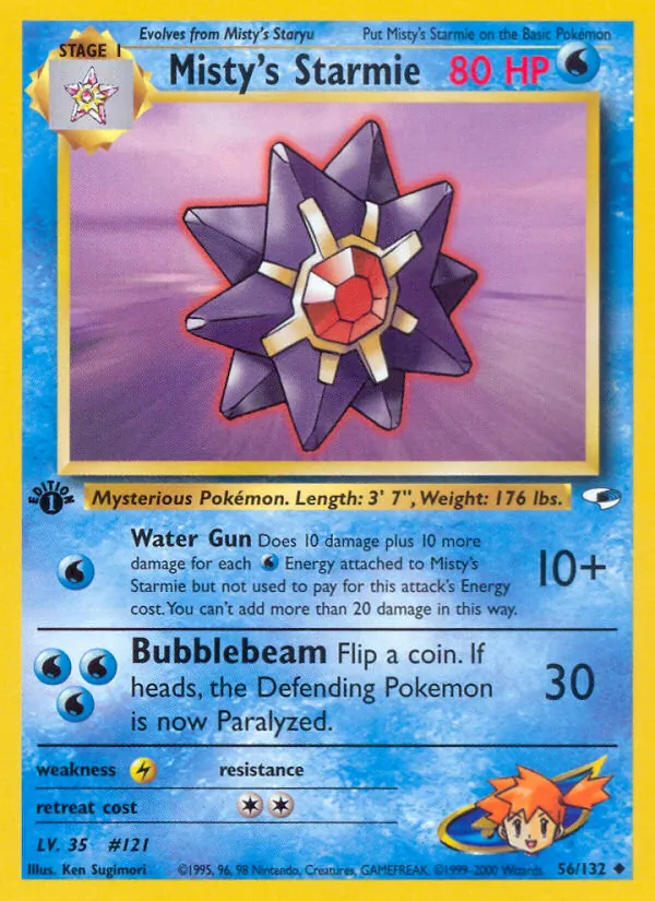 Misty's Starmie Gym Heroes 56/132