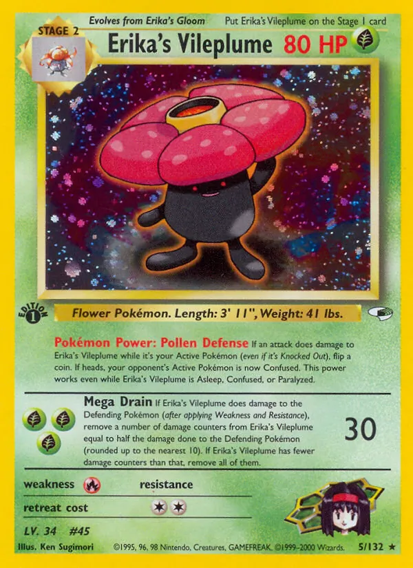 Erika's Vileplume Gym Heroes 5/132