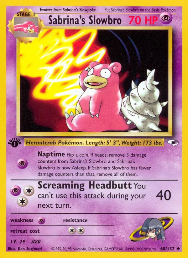 Sabrina's Slowbro Gym Heroes 60/132
