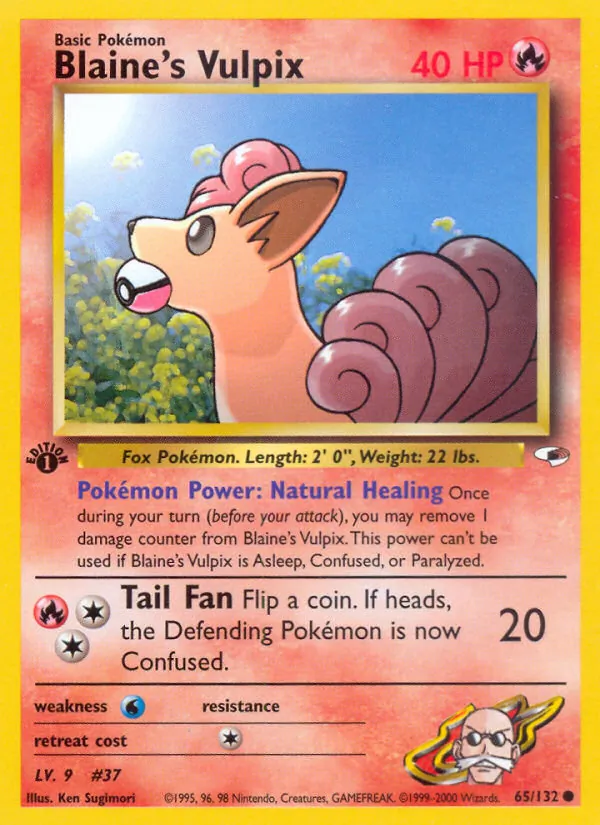 Blaine's Vulpix Gym Heroes 65/132
