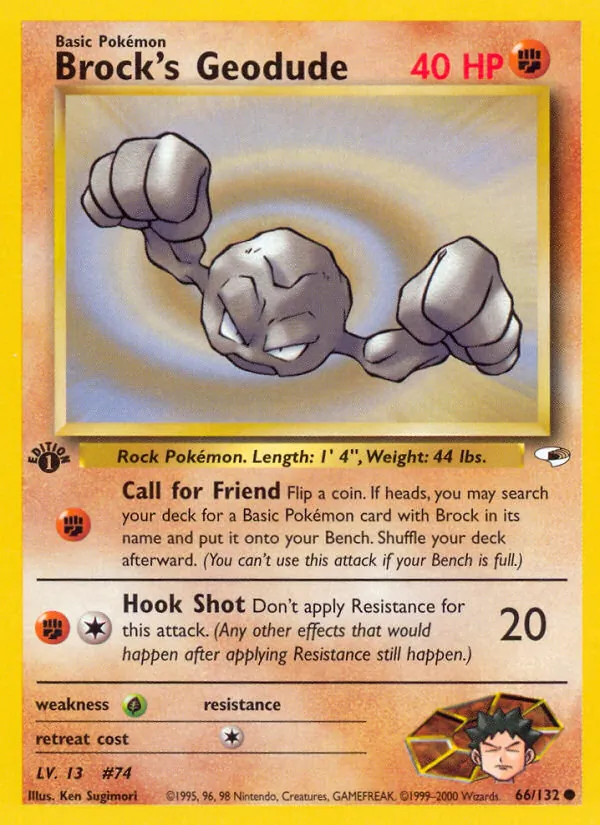 Brock's Geodude Gym Heroes 66/132