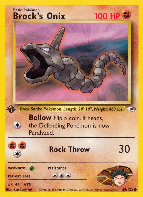 Brock's Onix Gym Heroes 69/132