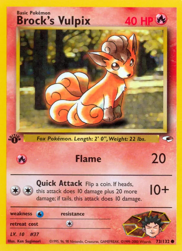 Brock's Vulpix Gym Heroes 73/132
