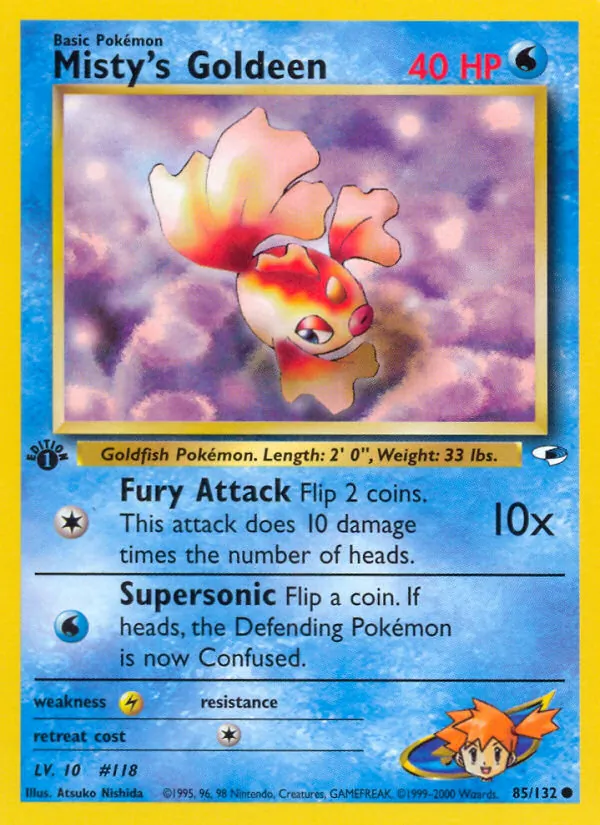 Misty's Goldeen Gym Heroes 85/132