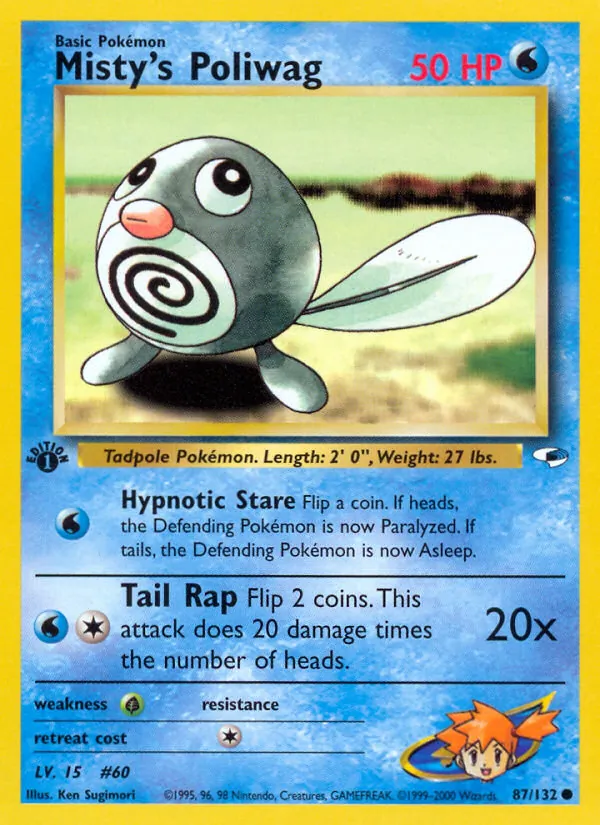 Misty's Poliwag Gym Heroes 87/132