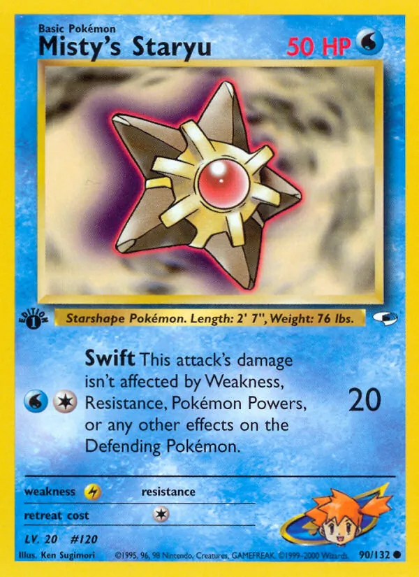 Misty's Staryu Gym Heroes 90/132