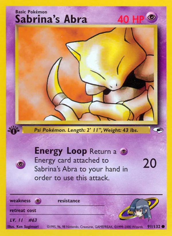 Sabrina's Abra Gym Heroes 91/132