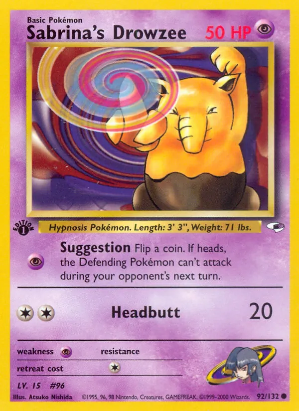 Sabrina's Drowzee Gym Heroes 92/132