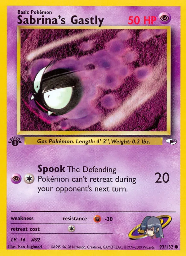 Sabrina's Gastly Gym Heroes 93/132