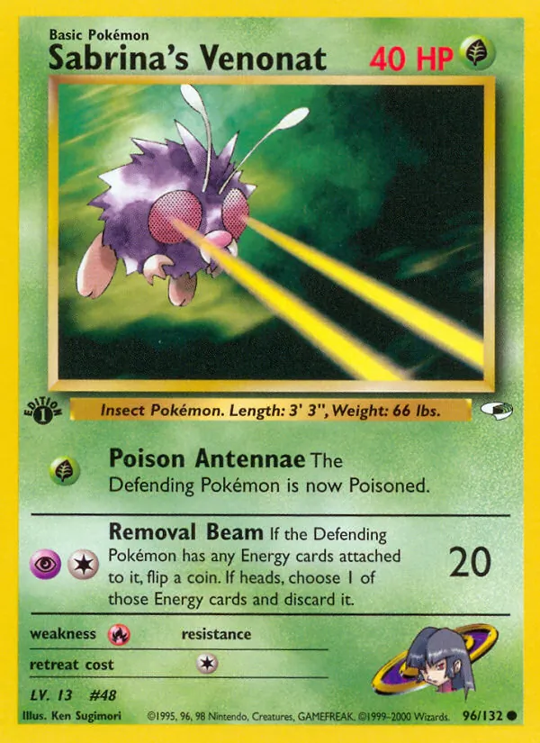 Sabrina's Venonat Gym Heroes 96/132