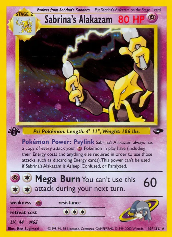Sabrina's Alakazam Gym Challenge 16/132