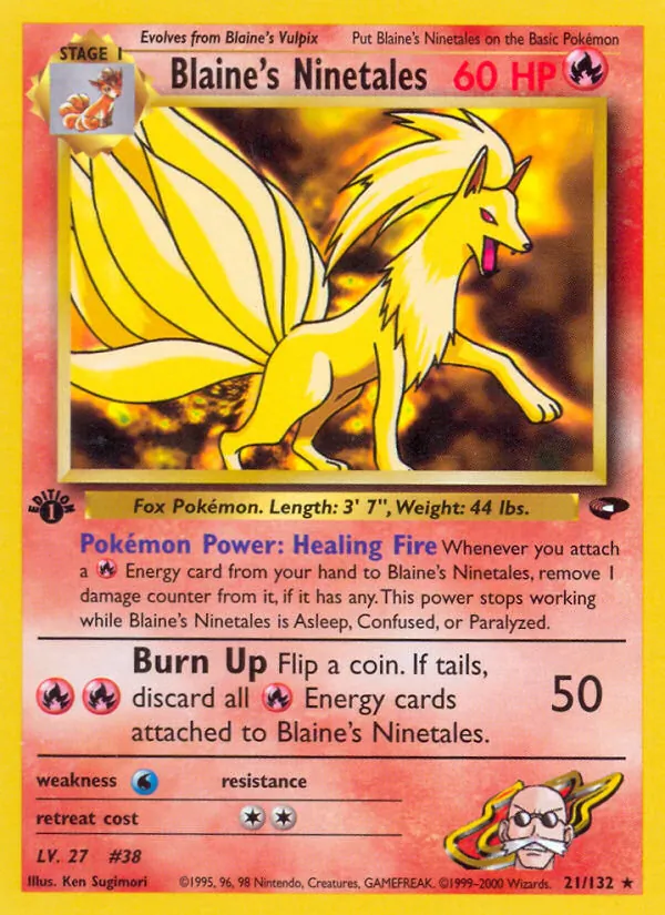 Blaine's Ninetales Gym Challenge 21/132