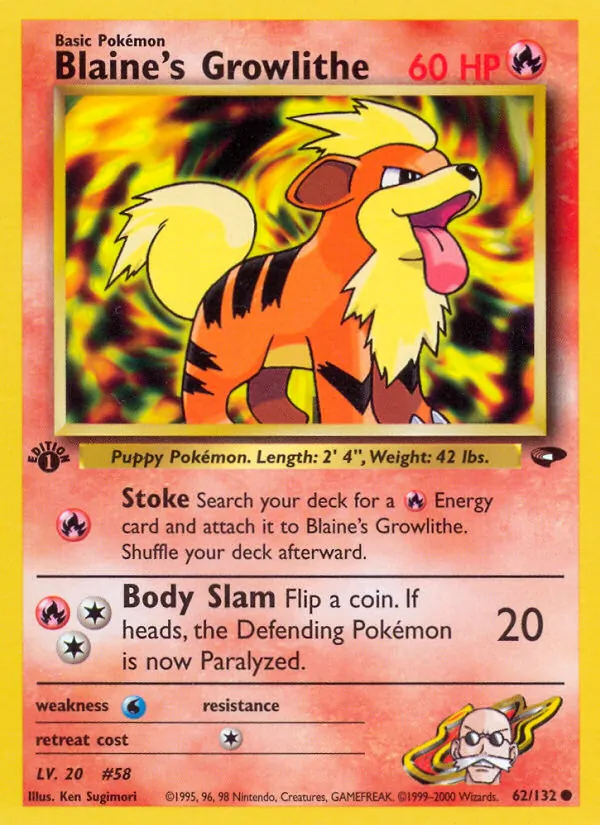 Blaine's Growlithe Gym Challenge 62/132