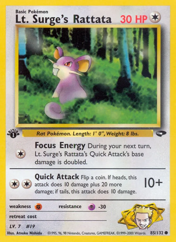 Lt. Surge's Rattata Gym Challenge 85/132