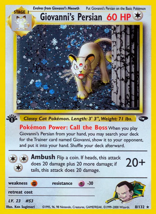 Giovanni's Persian Gym Challenge 8/132